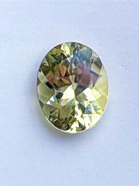 2.64CT Natural Canary Apatite Oval Loose Gemstone
